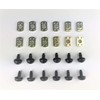 24 pc SOFT TOP FRAME/Tub Rail/Torx Screws/Nuts. Compatible with all