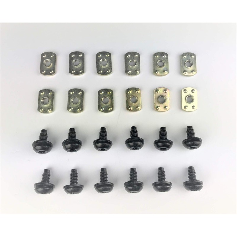 24 pc SOFT TOP FRAME/Tub Rail/Torx Screws/Nuts. Compatible with all