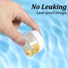 Qianyu 4 PCS Travel Size Jars Round Wide-mouth Container Leak-Proof