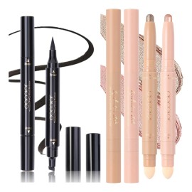 Docolor Sello Delineador De Ojos Líquido De Doble Cara Con A