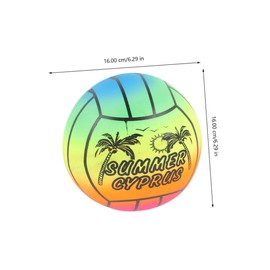 WHAMVOX 2pcs Inflatable Rainbow Volleyballs for Bouncy Beach Balls for Indoor Outdoor Play Design for Pool Games Fun Summer Activities