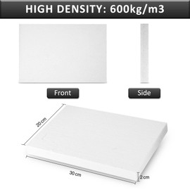 BXI Ceramic Fiber Thermal Insulation Board(1500°C) - 30cmx20cm, Thickness: 2cm, Pack of 1 - Inorganic - Flame Retardant, Heat Resistant, High Temperature Insulation