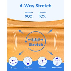 MaaMgic Boys Swimming Shorts 2 in 1 Boxer Brief Compression Liner Toddler Swim Trunks Stretchy Quick Dry Anti Chafe Swimsuits with Pockets Fossil Dark Green