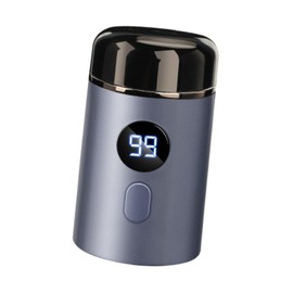 Perfeclan Reise-Herrenrasierer, Gesichtshaarrasierer, Taschenformat, trocken und nass, Dual-Use-Mini-, tragbarer zum Trimmen, Rasieren, Reisen, Sternenhimmel blau