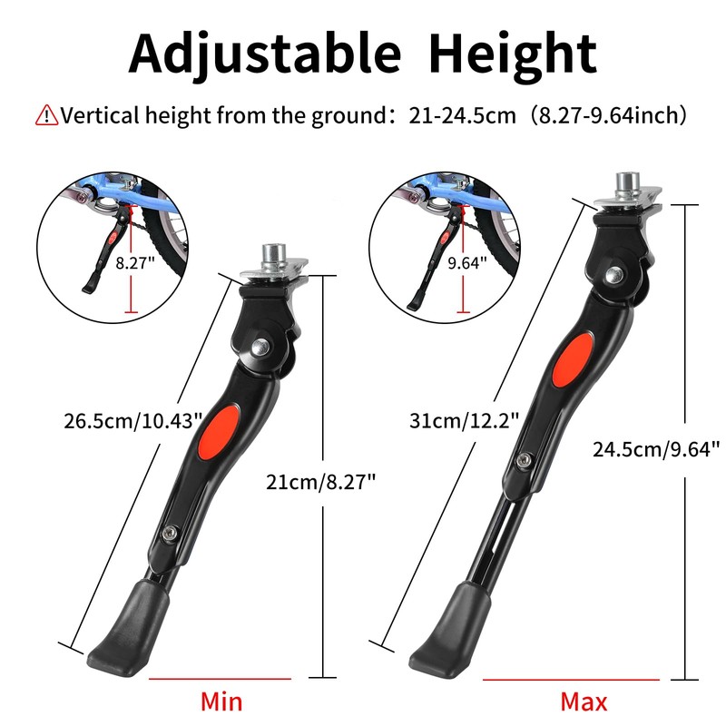 OAMCE - Soporte de bicicleta ajustable para bicicletas de 16