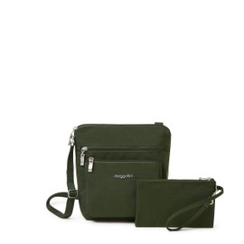 Baggallini Pocket Crossbody with RFID, Juniper, One Size
