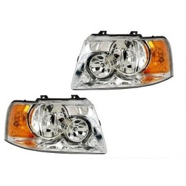 Damon Outlaw 2008-2012 RV Motorhome Pair (Left & Right) Replacement Front Headlights with Bulbs