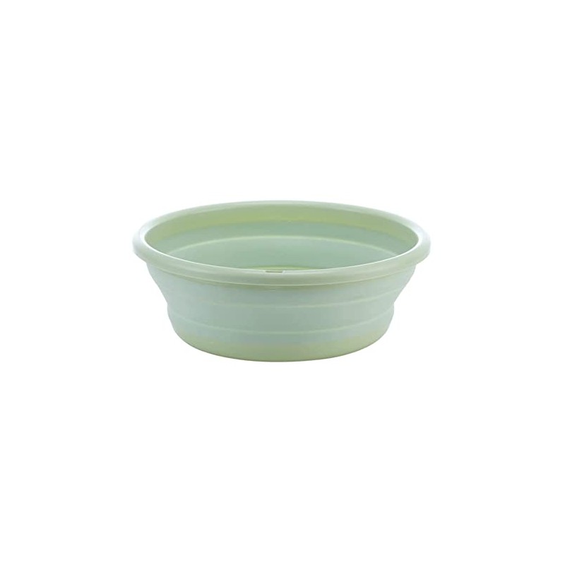 Cuenco plegable multiusos de 10 pulgadas, sin BPA, redondo, ligero,