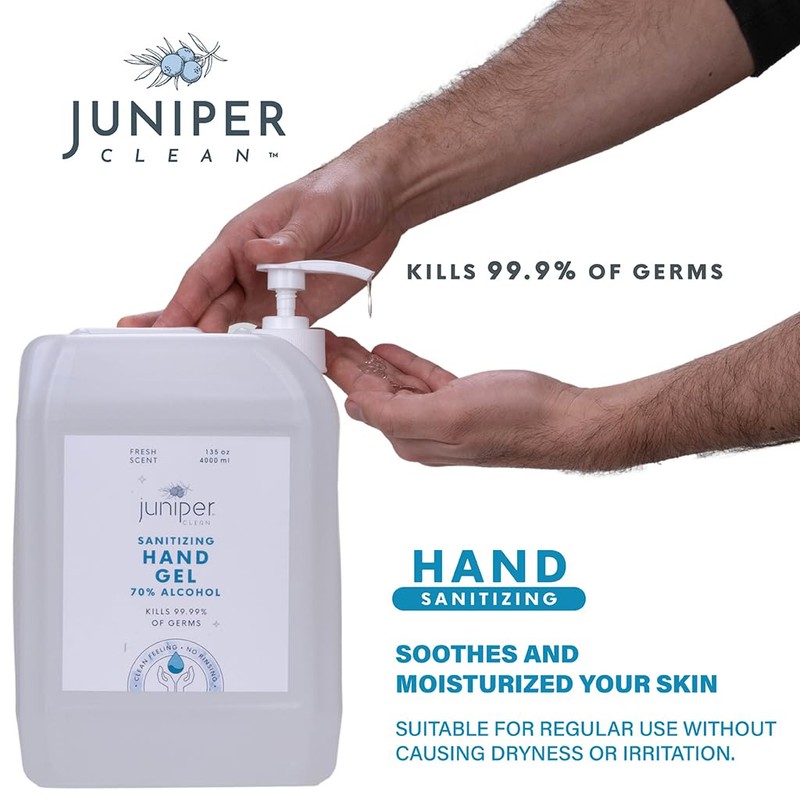 Juniper CLEAN Hand Sanitizer Gel with 70% Alcohol 1.06 Gallon