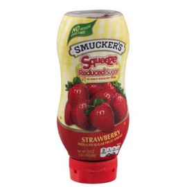 Smucker's Squeeze Reduced Sugar Strawberry Fruit Spread, 17.4-ounce (Pack of 3)