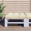 vidaXL Outdoor Pallet Cushion, Soft Seating Pad in Cream, Durable