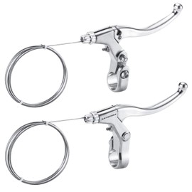 CNC Bike Brake Levers, Bicycle Brake Lever for Mountain Bike/MTB/BMX，Silver