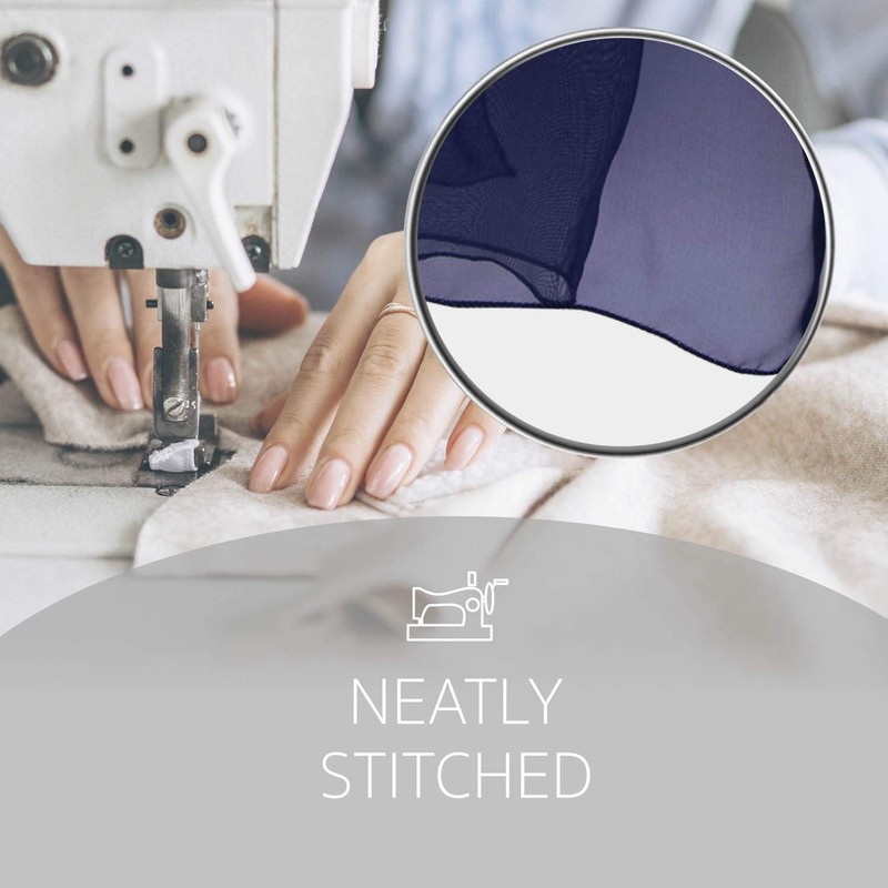 Basic Sense Plain Chiffon Soft Sheer Scarf, Royal Blue