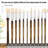 Fuumuui 11PCS Professional Oil Paint Brush Set - Superior Hog