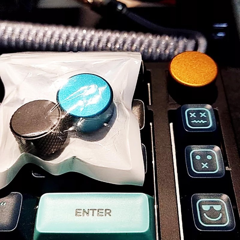 COPLKY Round Metal Knob Accessory for F75 IK75 Mechanical Keyboards