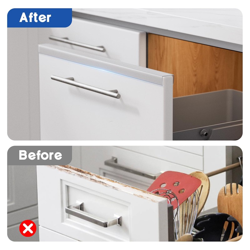 Cabinet Protector Edge Guard (Pack of 6), 17.7" Clear PVC