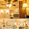 hansang E12 Candelabra LED Bulbs 2700K Warm White, 60Watt Equivalent,