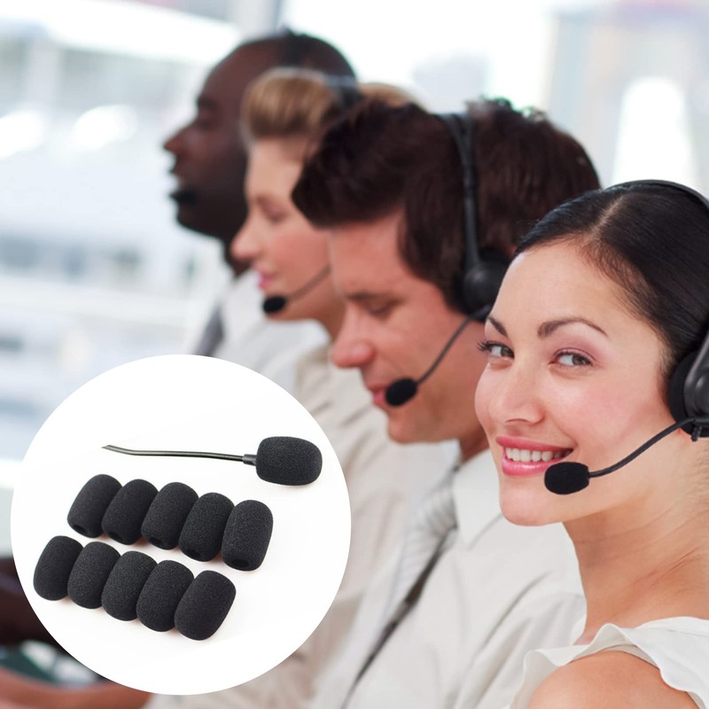 8pcs Headset Microphone Foam Cover,Foam Mic Cover Handheld Microphone Windscreen,Small