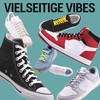 Miscly Flat Shoelaces - Various Lengths and Colours Available, royal