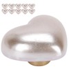 10pcs Heart Beads Imitation Pearls Beads Nail Art Decoration DIY