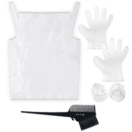 Azu Style [Curly Hair Correction 4-Piece Set] (Cape / Special Gloves, Ear Caps, Application Brush)