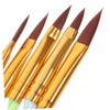 WOONEKY 5pcs Acrylic Nail Art Carving Pen Brush Random and