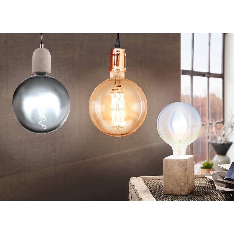 Eglo York Pendant Light Steel 60 W, Grey