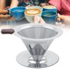 Stainless Steel Coffee Filter Reusable Double Layer Brew Dripper with