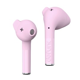 DEFUNC True Talk In-Ear True Wireless Earbuds with ENC Noise Cancelling Mic, 5.2 Bluetooth Headphones, Fast Charging Case, Touch Control, IPX4 Water & Sweat Proof - Pink