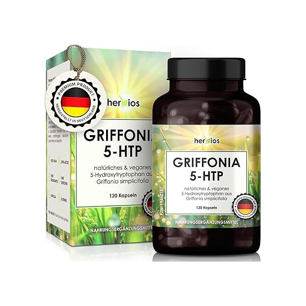 HERBIOS 5-HTP from 250 mg Griffonia Extract - 120 Capsules