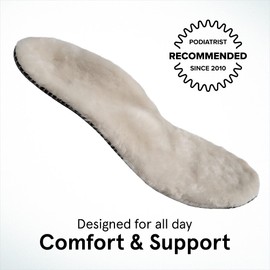 ABEO Genuine Wool Orthotic Metatarsal Insoles | Boot Insoles for Women | Winter Warm Orthotic Insoles | Cozy Fall Insoles Tan 7