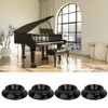 Piano Foot Pads Set Caster Cups Accessories 4pcs Round ABS