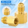 Tigbear R1234YF Refrigerant Tank Adapter, R1234YF Vacuum Pump Adapter Fitting,