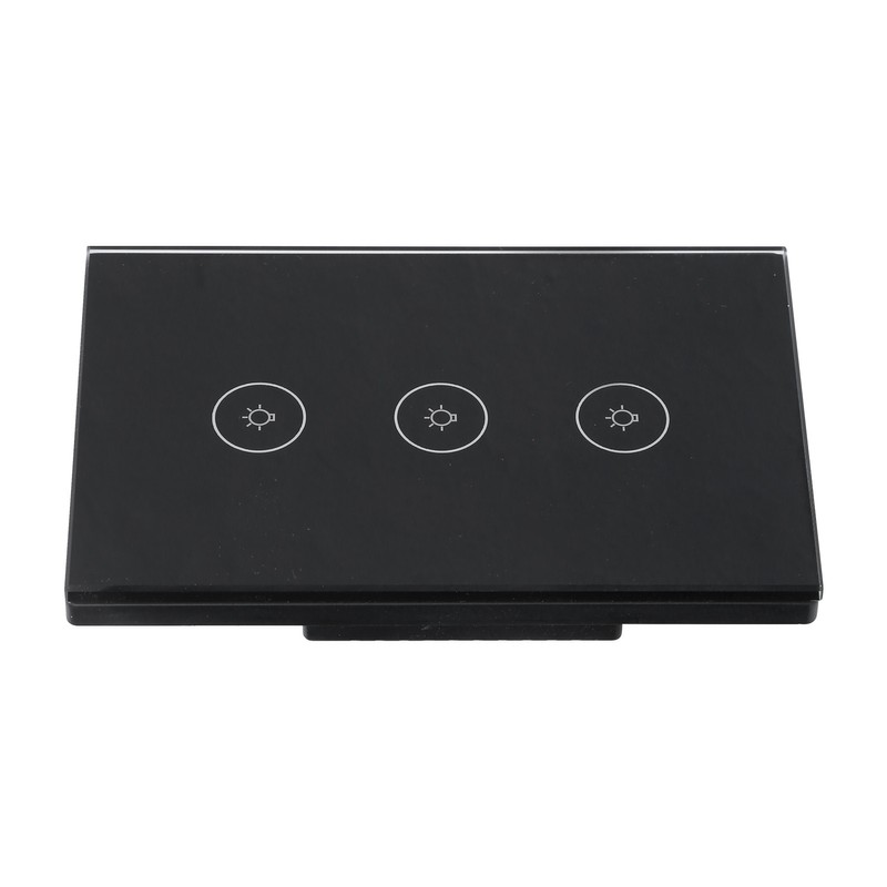 3 Gang Smart WiFi Light Switch Panel Touchable Wireless APP