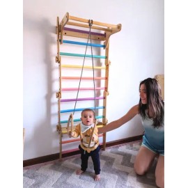 Pikler Barras Suecas Triangulo Balancin Y Rampa Mediano Nanu                                                                                          