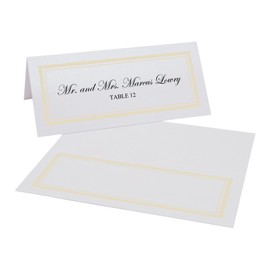 Double Line Border Printable Place Cards, Ivory, Set of 60 (10 Sheets), Laser & Inkjet Printers - Perfect for Wedding, Parties, and Special Events