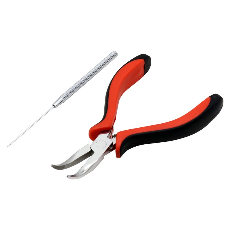 Hair Extension Curved Tool for Hair Removal Kit with Crochet