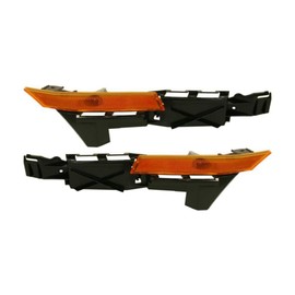 KarParts360 For Ford Fusion 2006 2007 2008 2009 Bumper Retainers Driver And Passenger Side | Pair | Front | With Side Marker Light | Cover | Replacement For FO1026107, FO2550142, FO1027107, FO2551142