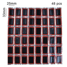 Shuxy 96pcs Bike Tire Repair Kit Bicycle Tire Patch Hardened Levers Not Self-Adhesive Rubber Patch Outdoor Cycling Bicycle Tire Lever Rasp Tool for All Inflatable Inner Tubes in Road Emergency