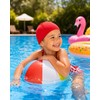 MAPIMANIA- Cuffia da Piscina color rosso per Bambini in Poliestere,