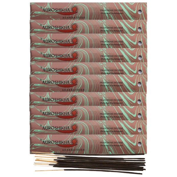 Frangipani Incense 10 Sticks (10 Packs - Total 100gram)