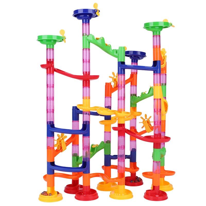 Creative DIY Marble Race Run Maze Balls Track Blocks Educational