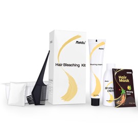 Gentle Cream Hair Bleach Kit, Ammonia-Free Bleach for Hair with Developer, Lifts Up to 8 Levels, No-Drip Hair Lightening Kit for Home Use