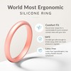 ThunderFit Women's Silicone Stackable Wedding Ring Sets, Thin Rubber Wedding