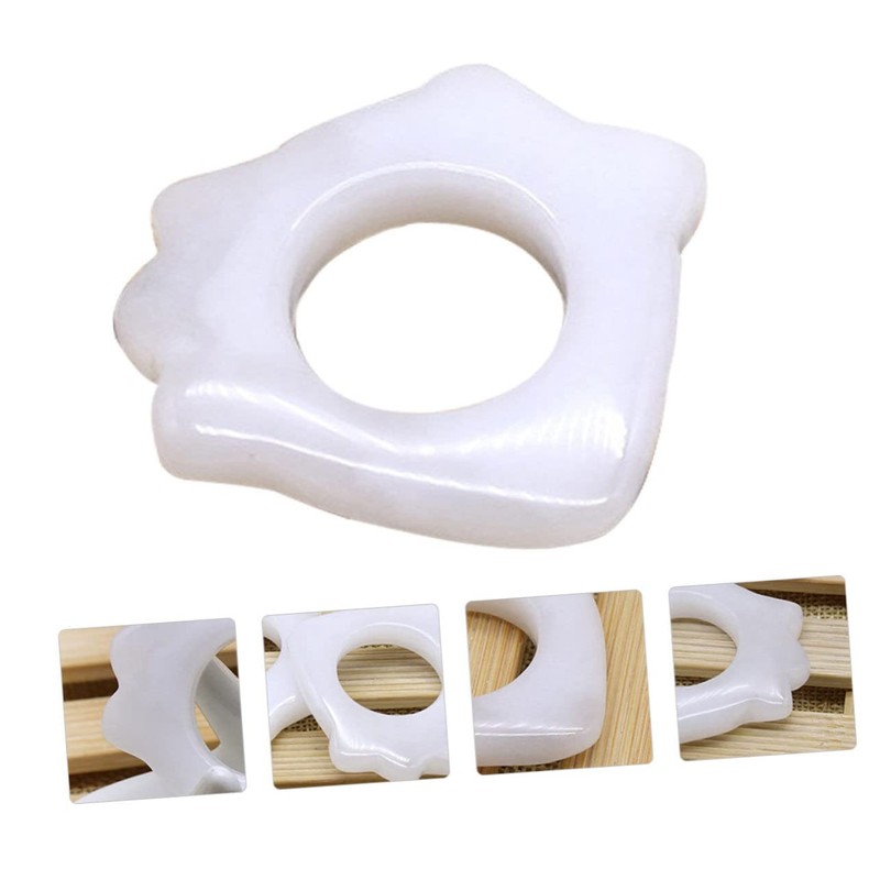 KOMBIUDA 2 Pcs Massage Tools Jade Scraper Set for Deep