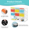 Marbrasse Clear Pen Organizer Storage, Acrylic Desk Organizer with 12