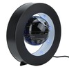 Electronic Magnetic Levitation Floating Globe with LED Light Home Display(Silver