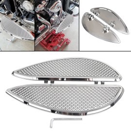 Unbranded Chrome Driver Floorboards For Harley Heritage Softail Touring Road Street Glide