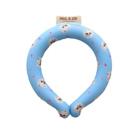 Paul & Joe 001212-0002-01 Gypsy Neck Ring, Naturally Freezing at 28°C, Cooling, Reusable, Cooling Sensation Ring, Heat Protection, Heatstroke Prevention for Adults and Children, Blue, S