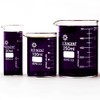 Sciencent Borosilicate Glass Low Form Glass Beaker, 50/100/250 (Pack of 3)